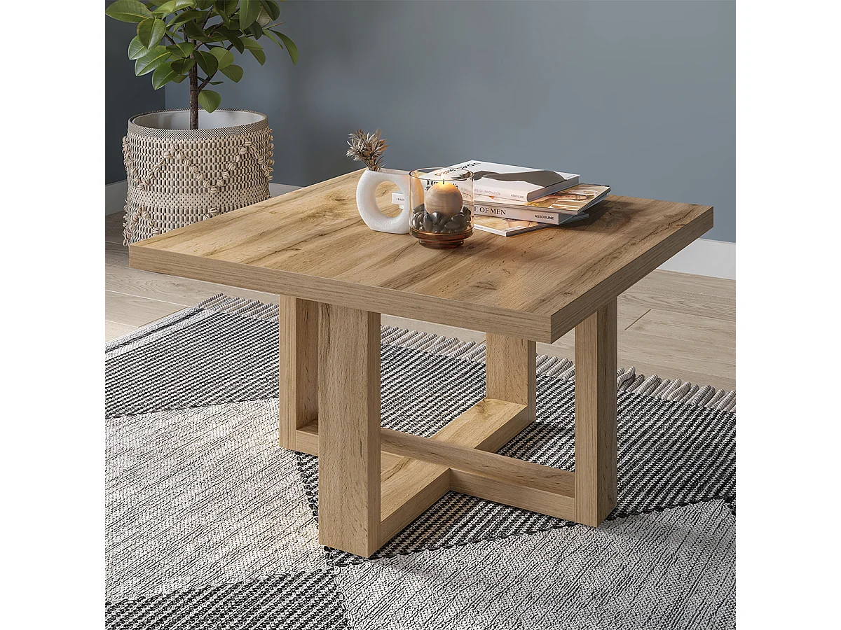 Vierkante salontafel Ezgui Hout