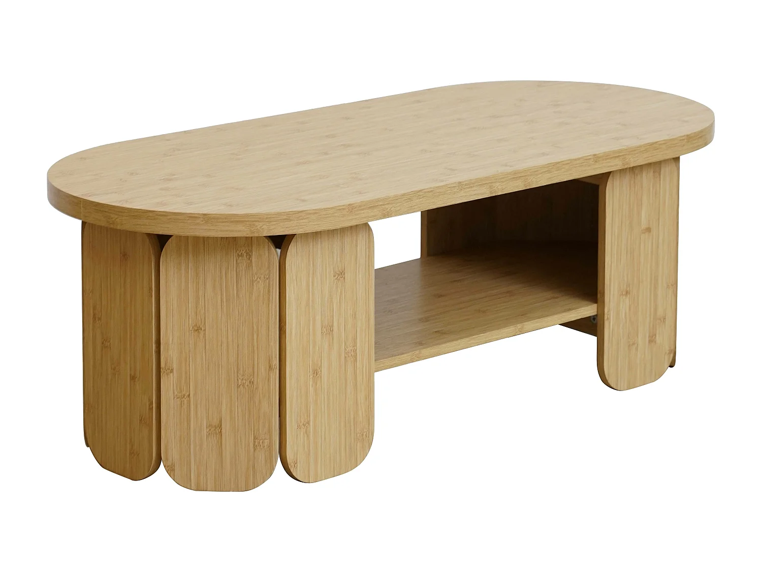 Table basse en MDF effet bois beige
