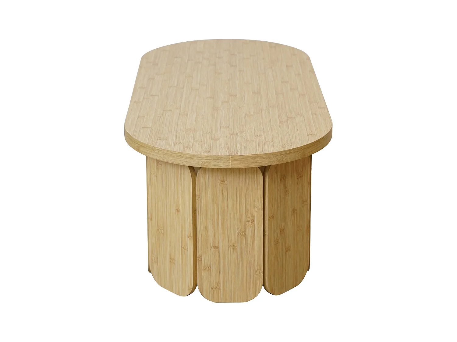 Table basse en MDF effet bois beige