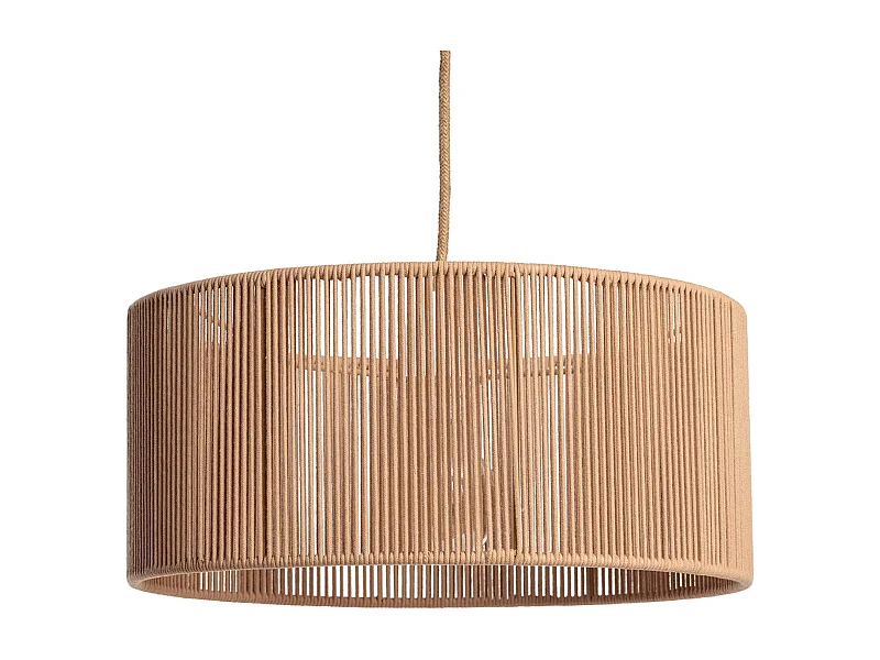 Suspension luminaire chanvre Zélie naturel Ø 40cm