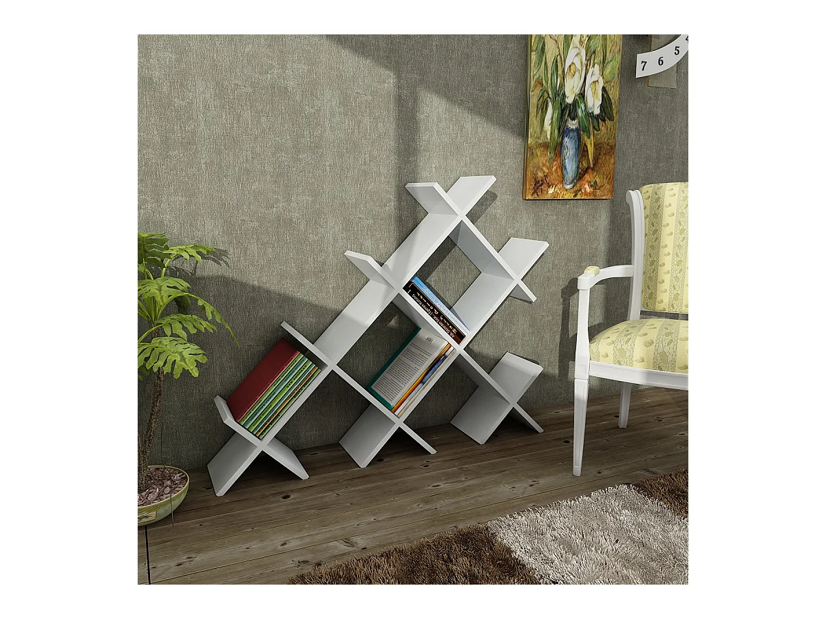 Bücherregal Discus Weiß