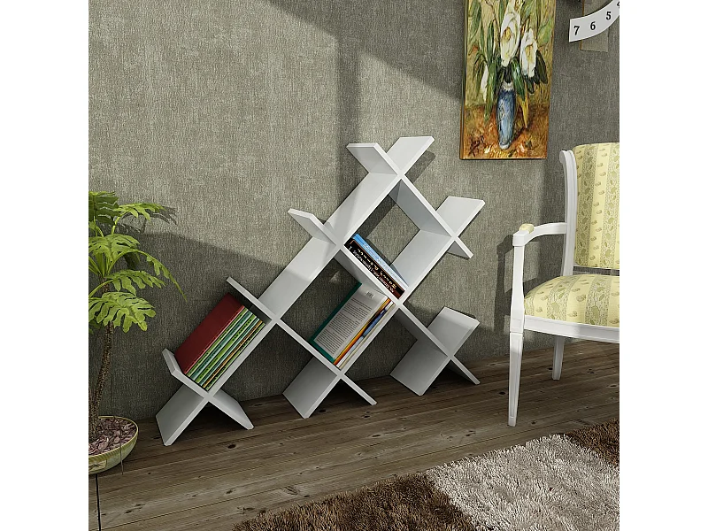 Bücherregal Discus Weiß