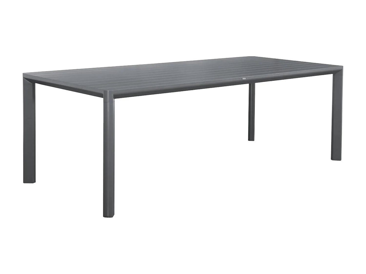 Mesa de jardín de aluminio con 1 banco y 4 sillones antracita