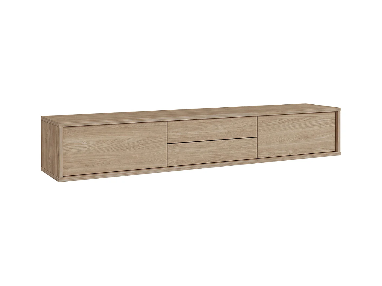 TV-meubel 2 deuren 2 laden 180 cm Idra Hout