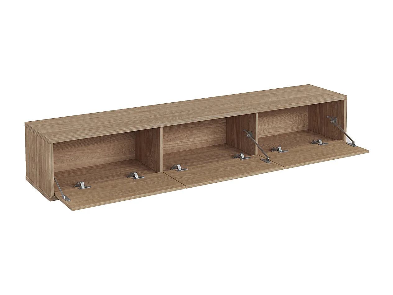 Meuble TV mural 3 portes 180 cm Idra Bois