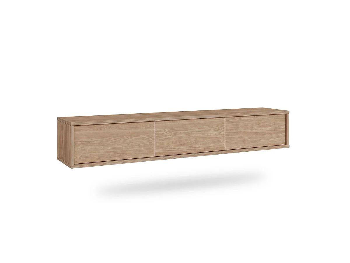 Idra Wood 3-dörrars väggmonterad TV-möbel 180 cm