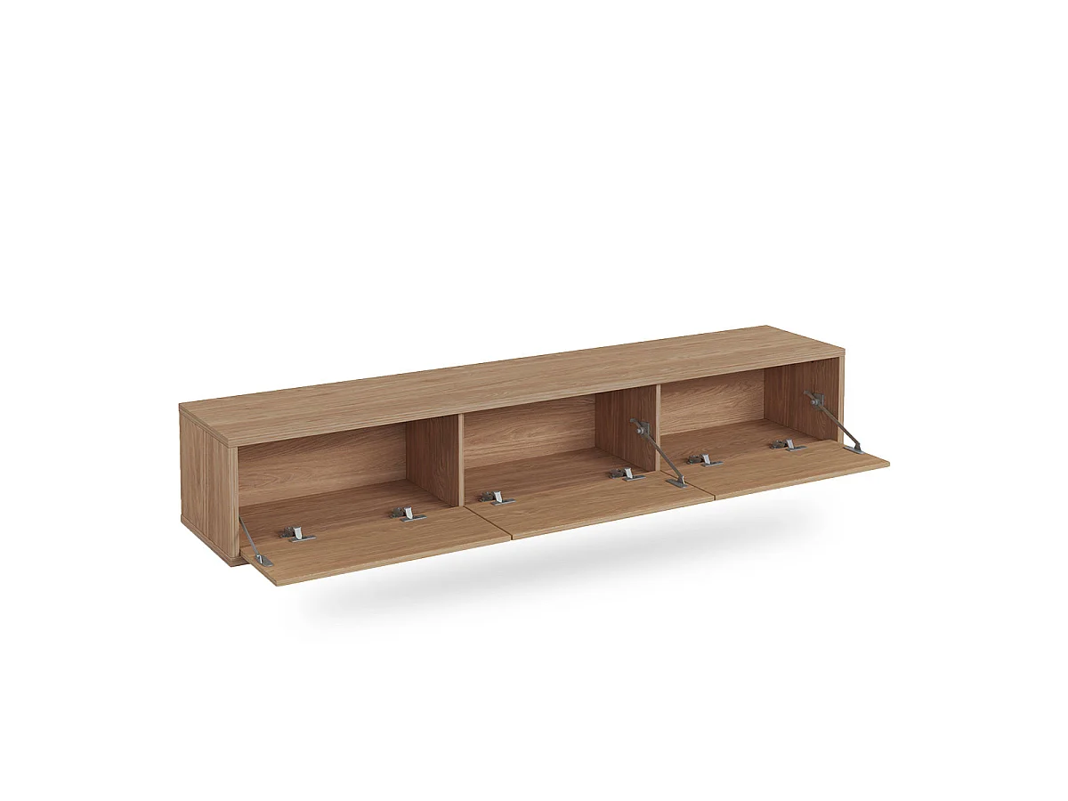 Idra Wood 3-dörrars väggmonterad TV-möbel 180 cm