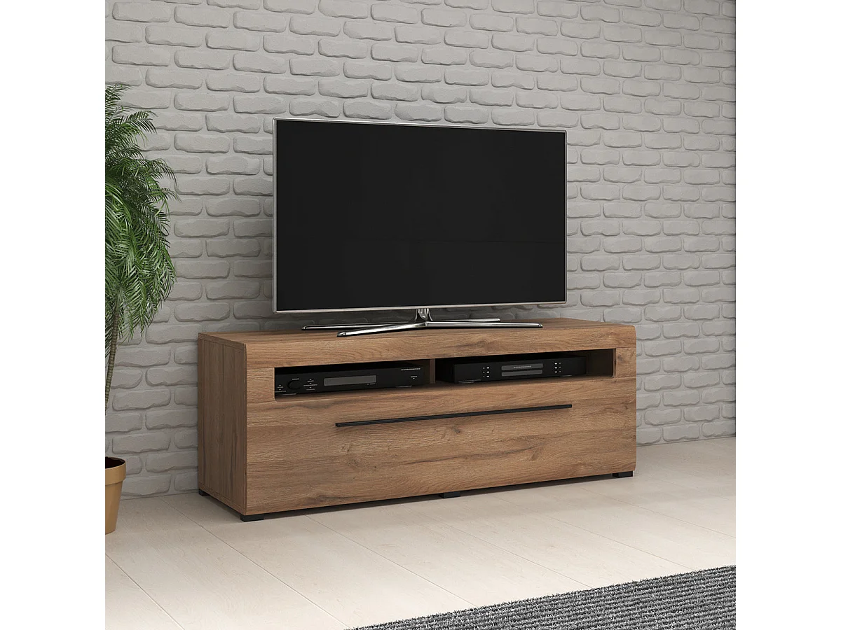 Meuble TV 1 tiroir 140 cm Louis Bois