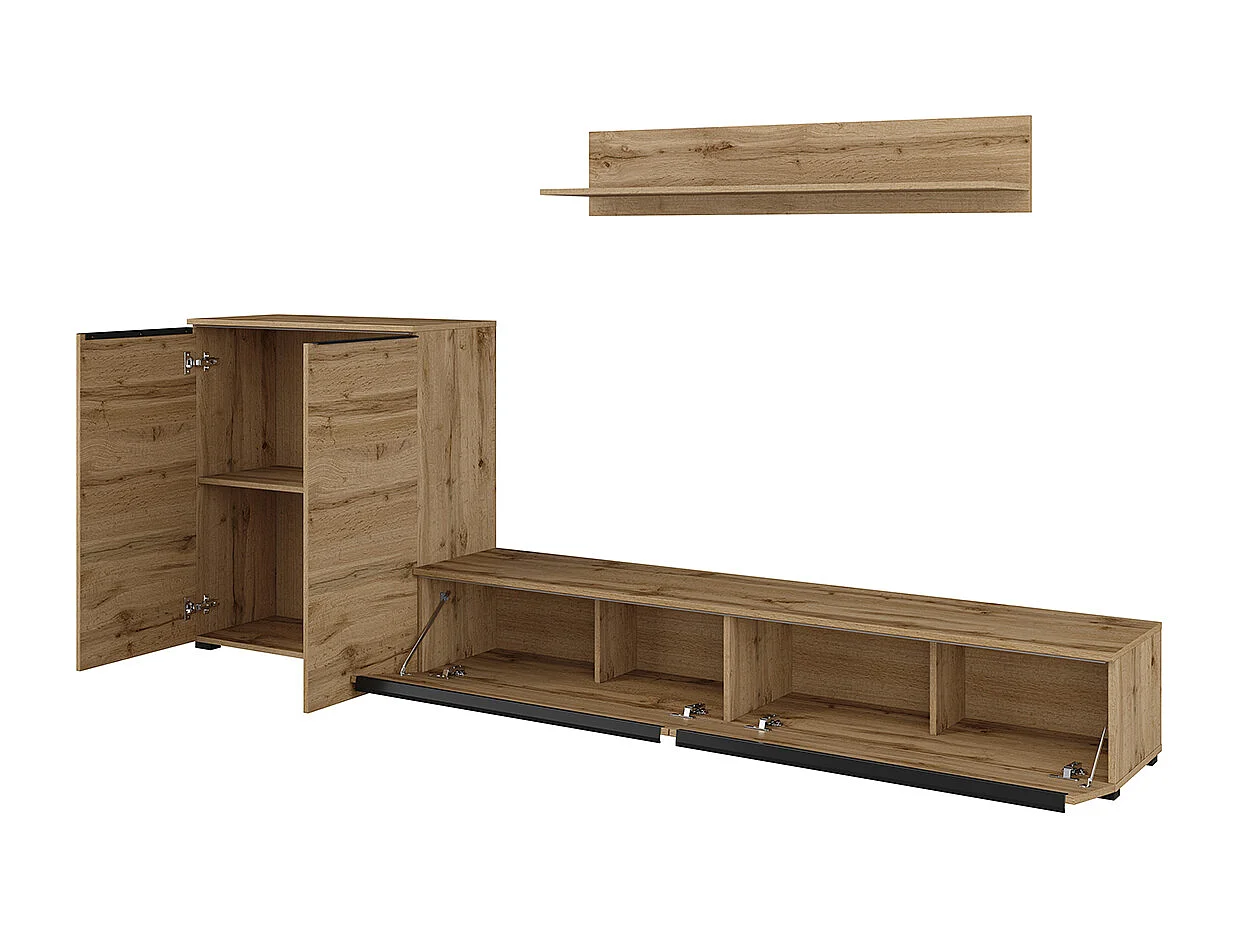 Mur TV 260 cm Jacob Bois