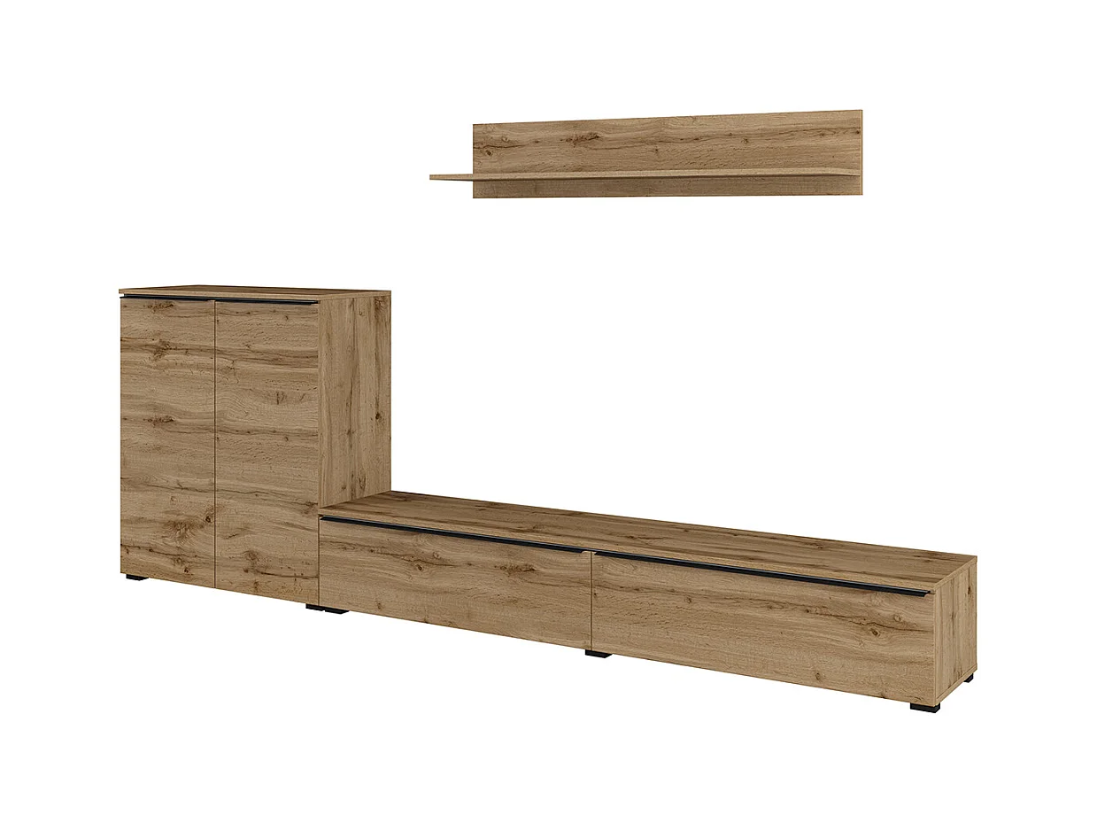 Mur TV 260 cm Jacob Bois