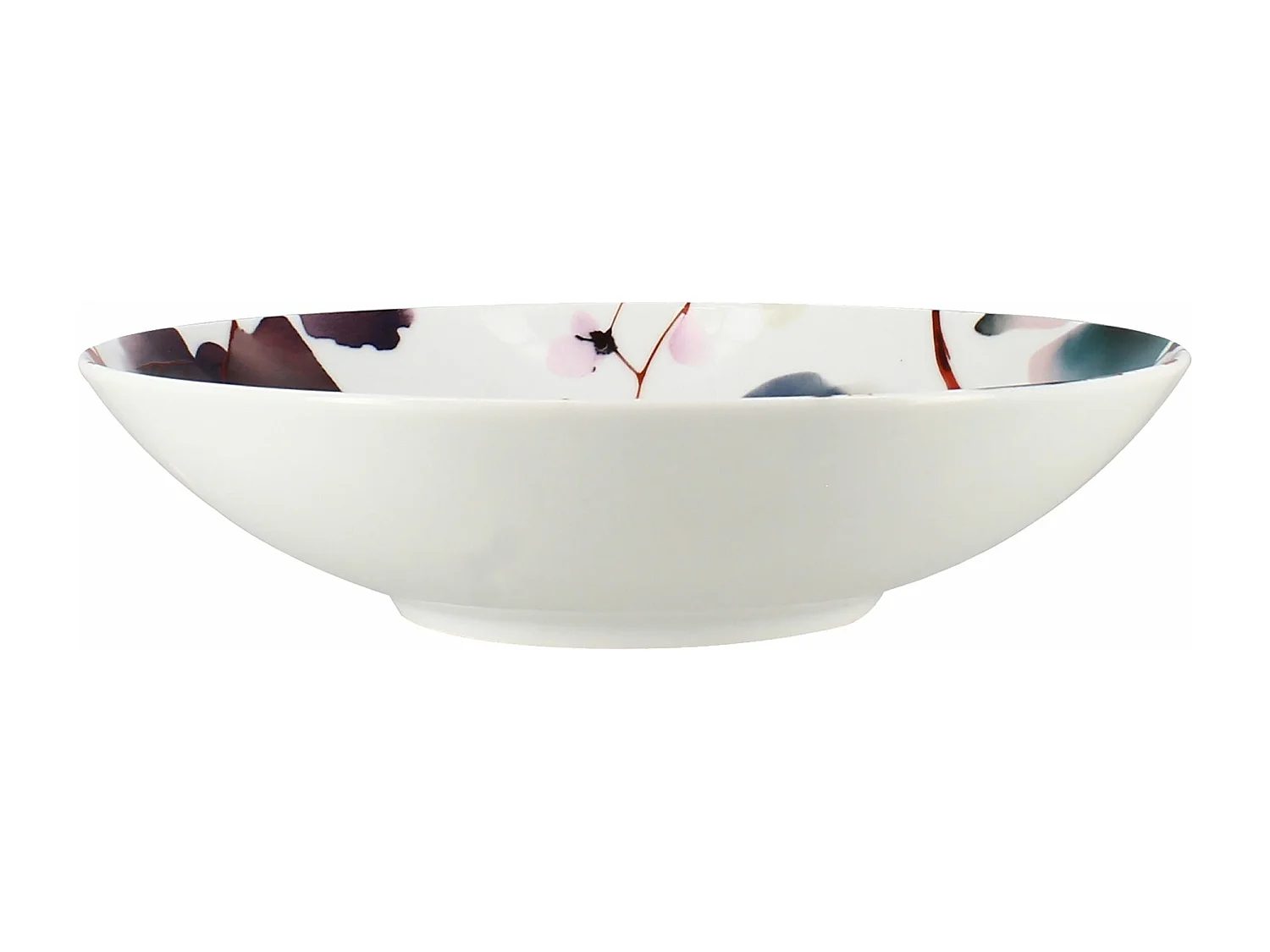 Novastyl - Lot 6 Assiettes Calottes Aquarelle 21cm En Porcelaine