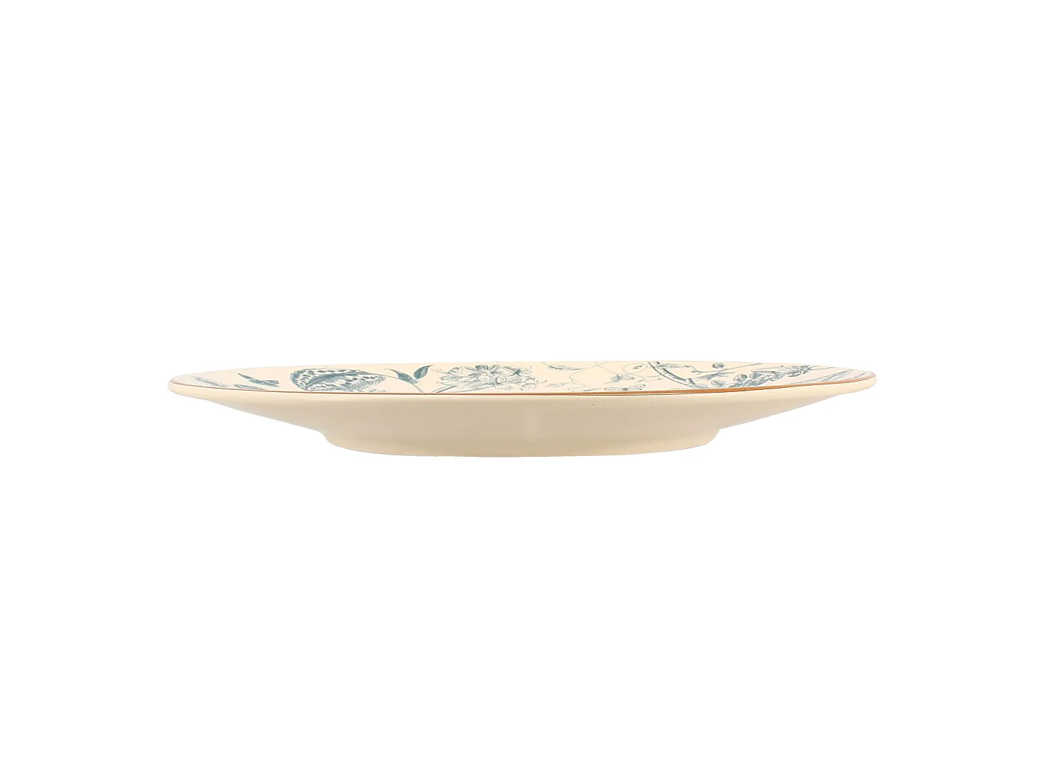 Novastyl - Lot 6 Assiettes Plates Botanic 27cm En Porcelaine