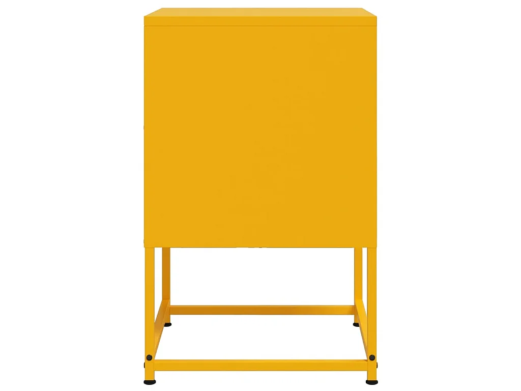 Comodino Giallo Senape 36x39x60,5 cm in Acciaio
