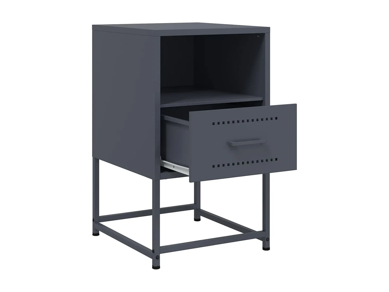 Mesa de cabeceira 36x39x60,5 cm aço antracite