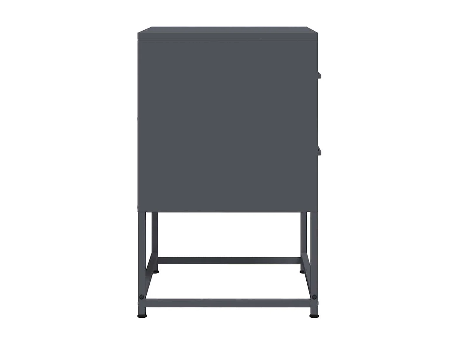 Comodino Antracite 36x39x60,5 cm in Acciaio