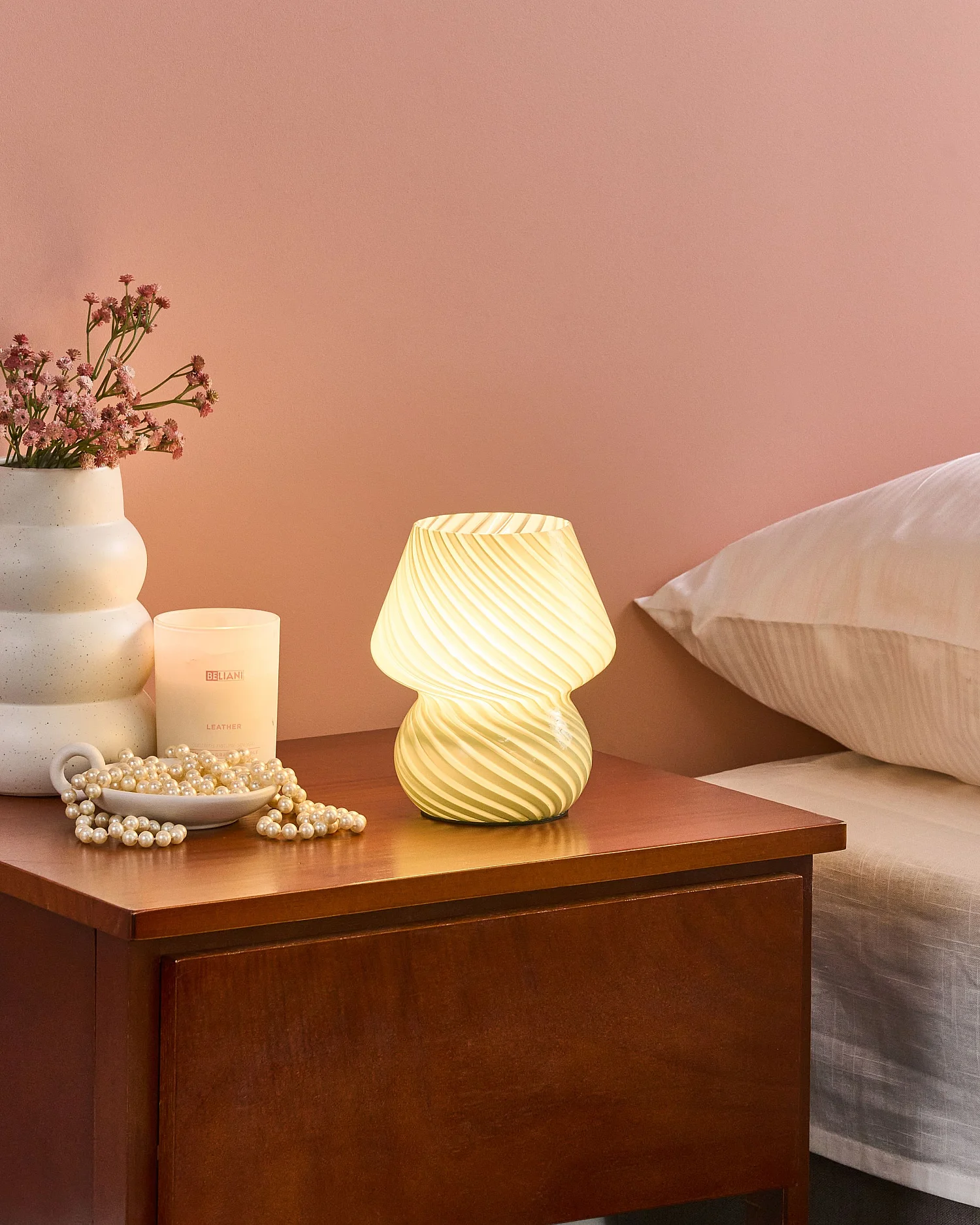 Lampe à poser LOBO Verre Vert