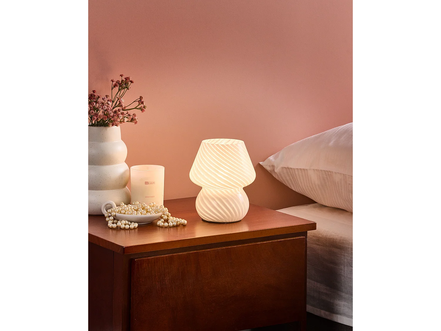 Lampe à poser LOBO Verre Blanc