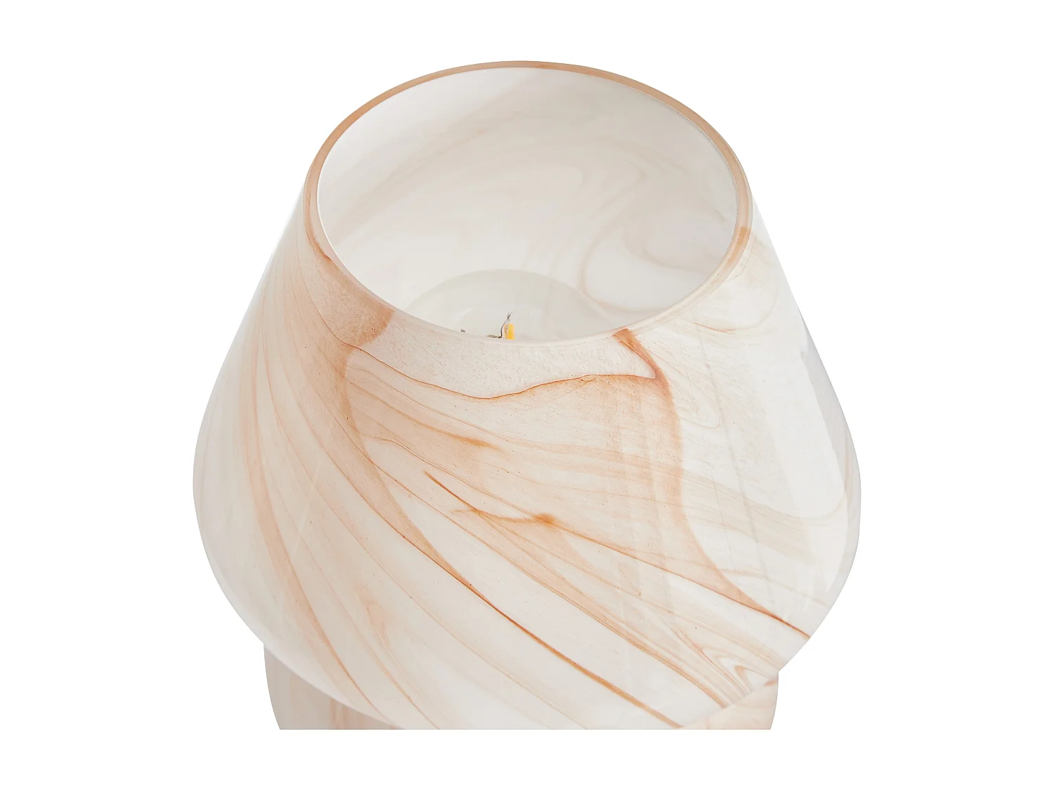 Lampe à poser LOBO Verre Marbre beige