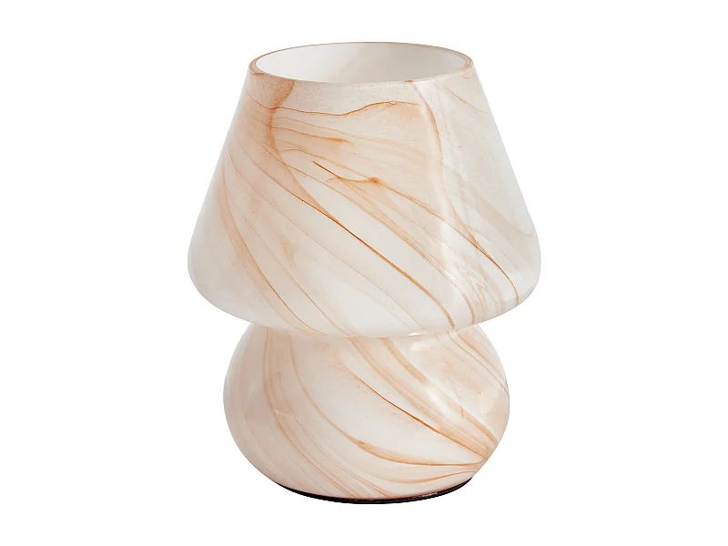 Lampe à poser LOBO Verre Marbre beige