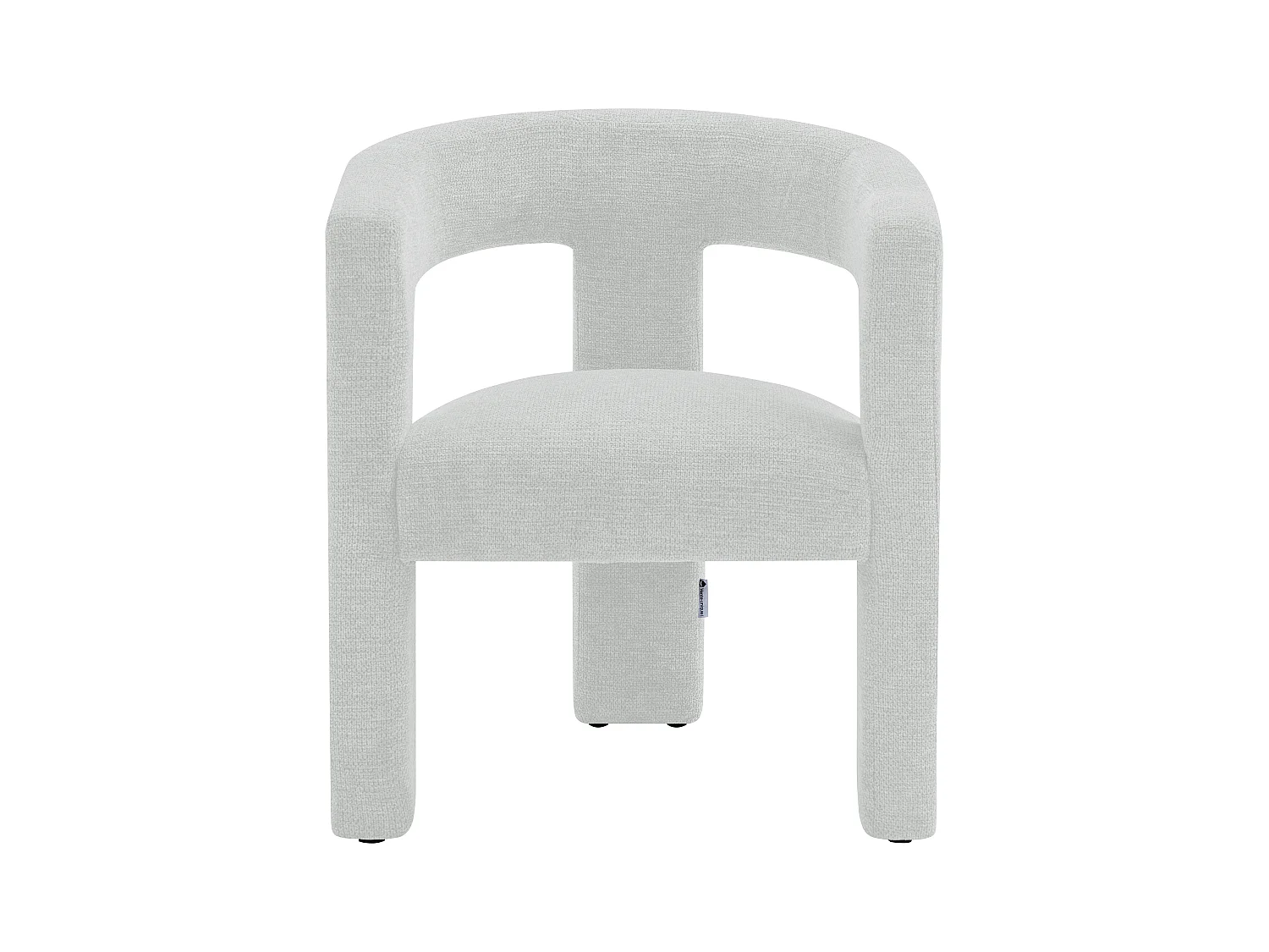 Sillón de tela texturizada blanco FAVINA