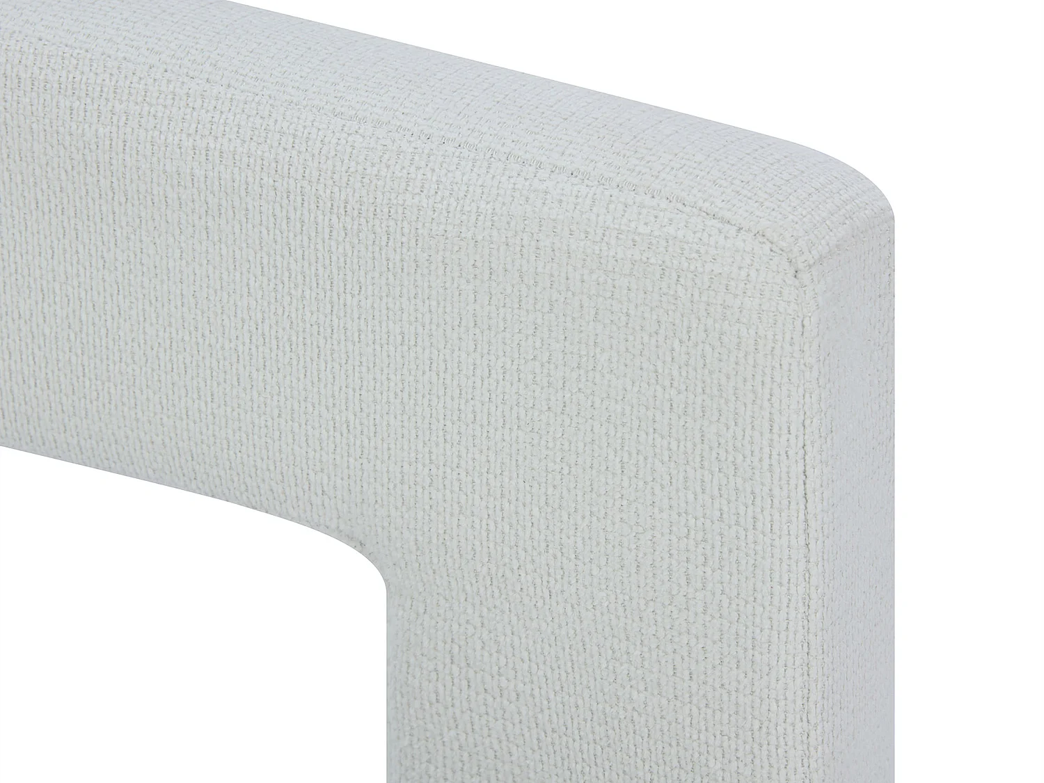 Sillón de tela texturizada blanco FAVINA