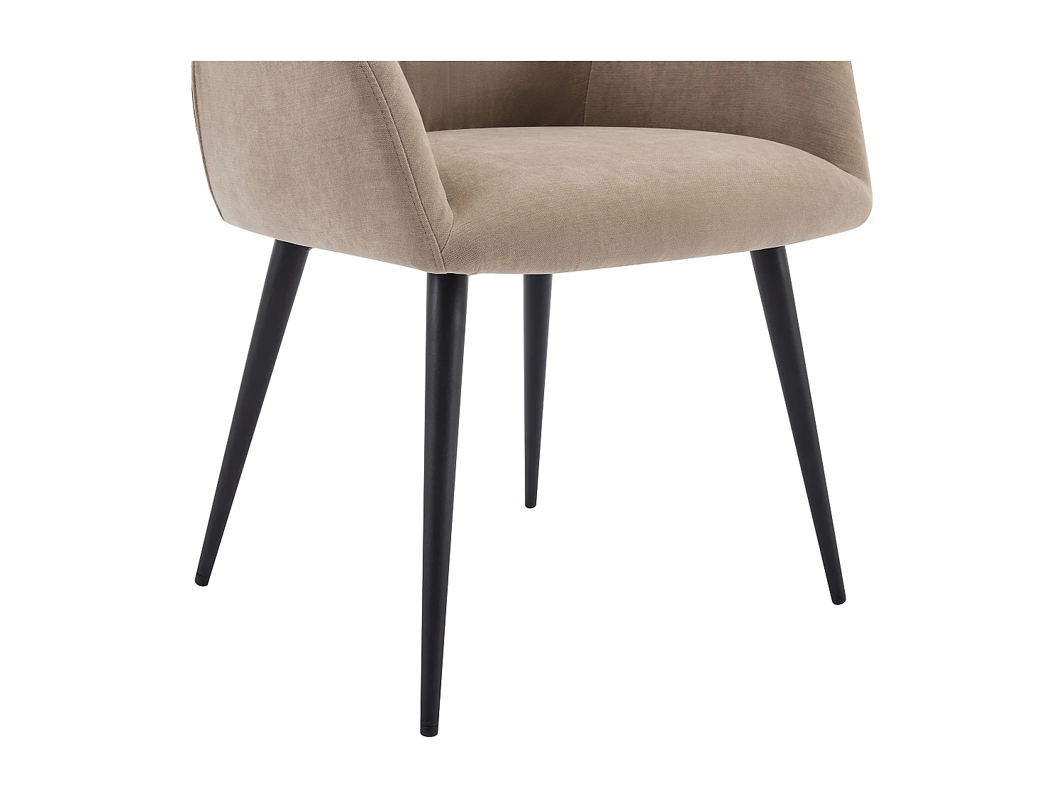 Ensemble table MALATA + 4 chaises HEKA - Effet marbre blanc et beige