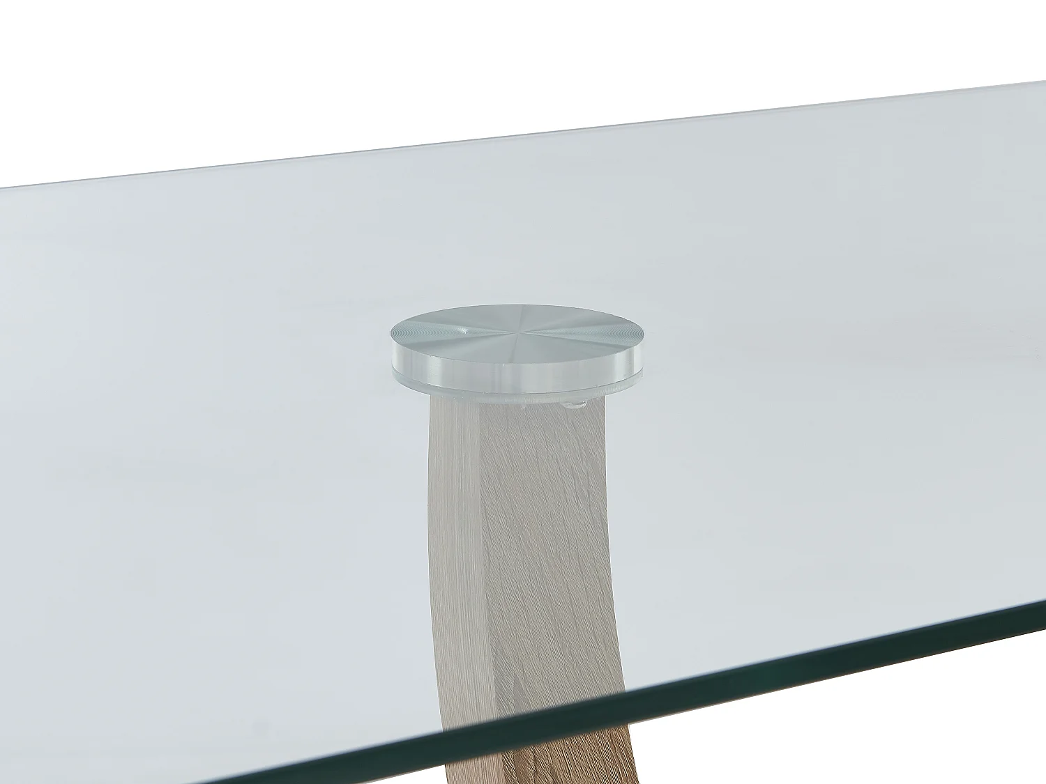 Ensemble table MELODIE II + 4 chaises BERLONA - Transparent et gris