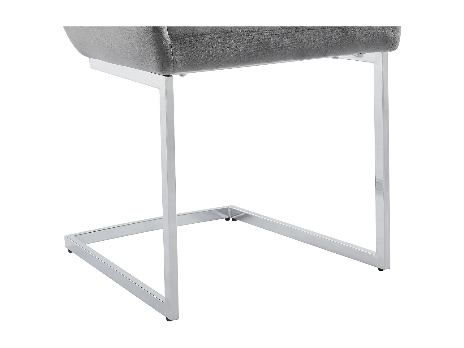 Ensemble table MELODIE II + 4 chaises BERLONA - Transparent et gris