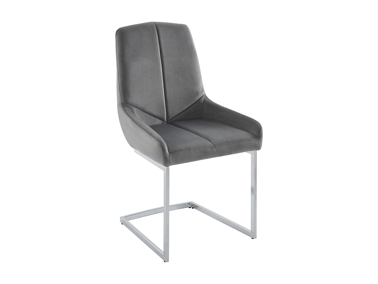 Ensemble table MELODIE II + 4 chaises BERLONA - Transparent et gris