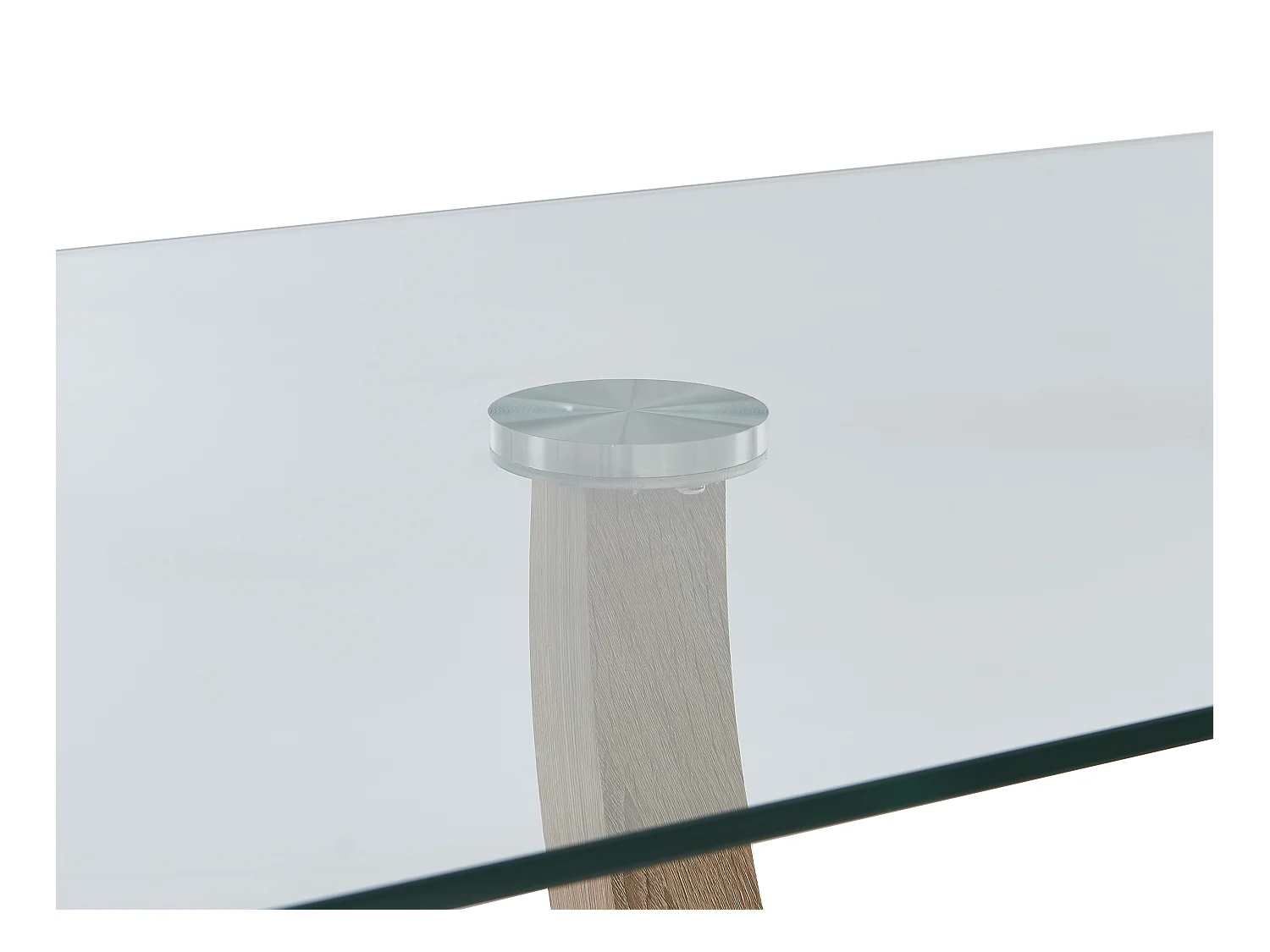 Ensemble table MELODIE II + 4 chaises BERLONA - Transparent et gris
