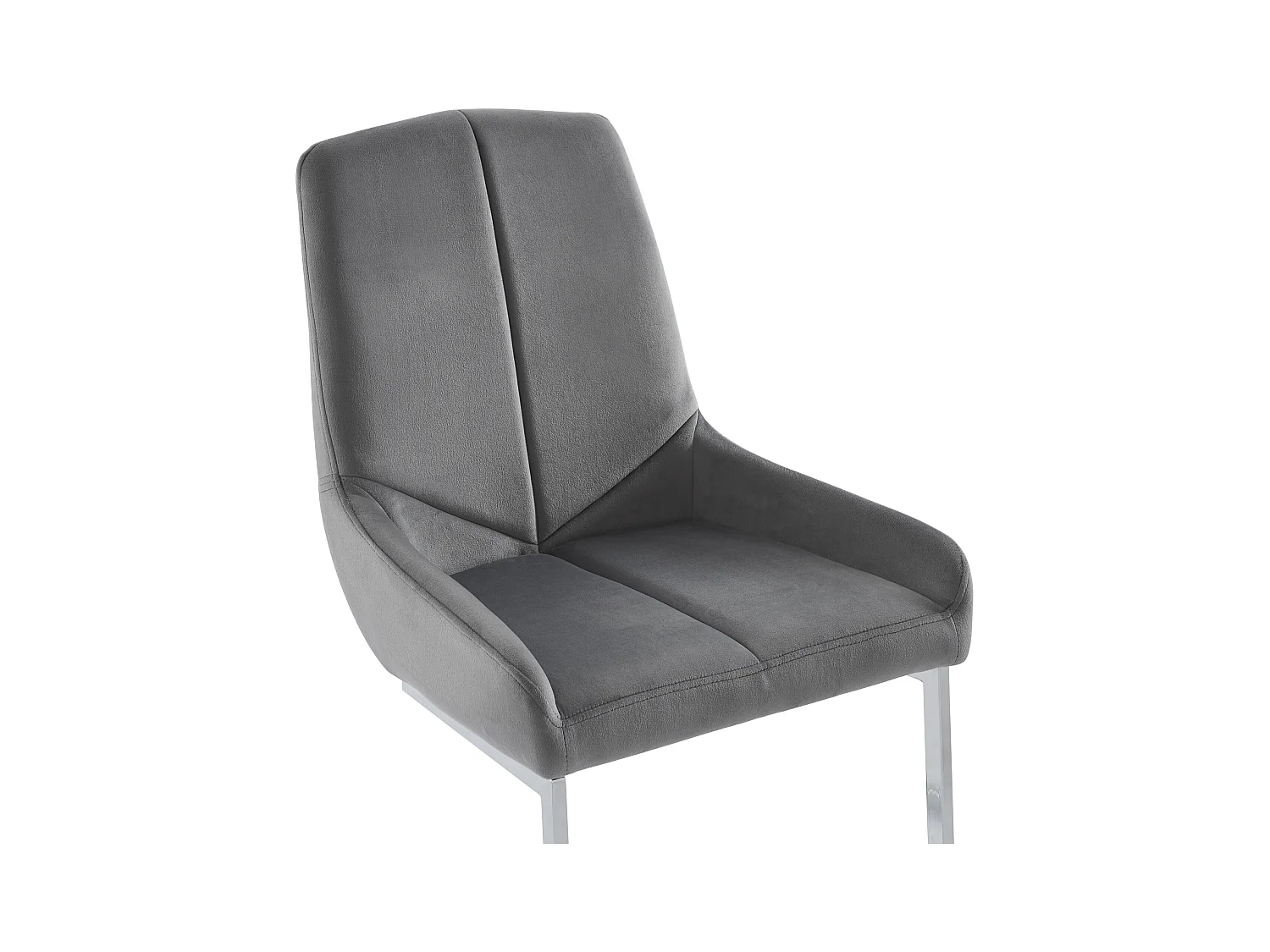 Ensemble table MELODIE II + 4 chaises BERLONA - Transparent et gris