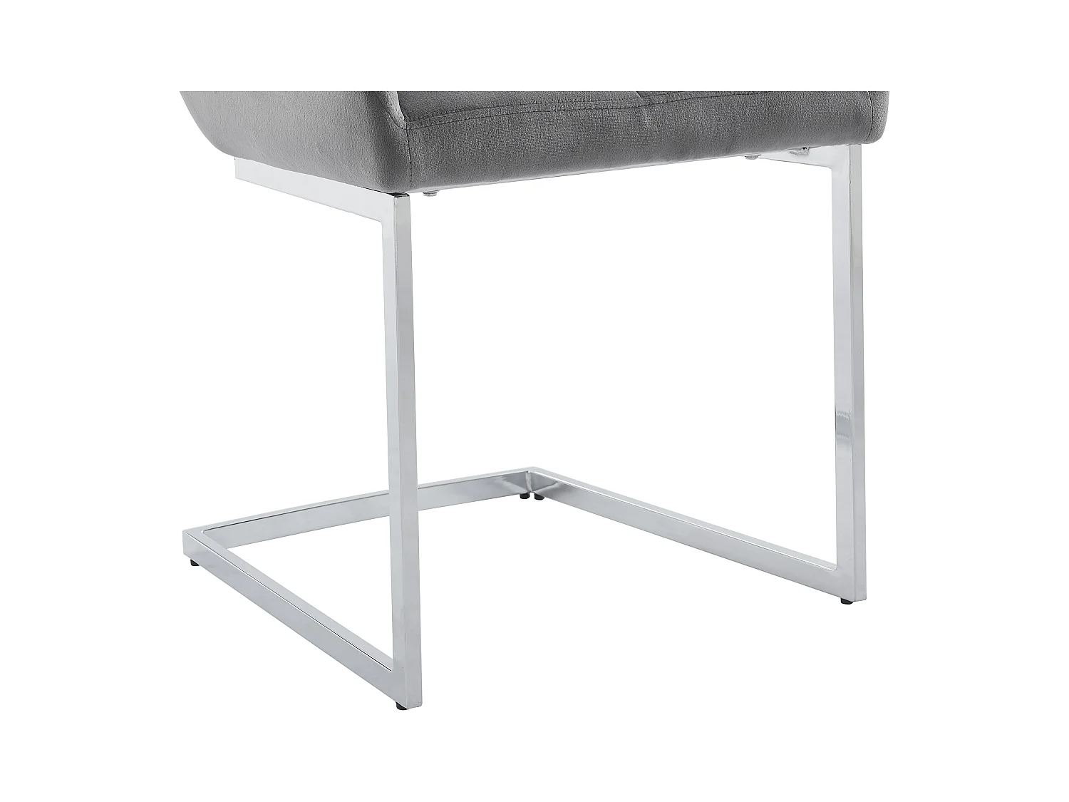 Ensemble table MELODIE II + 4 chaises BERLONA - Transparent et gris