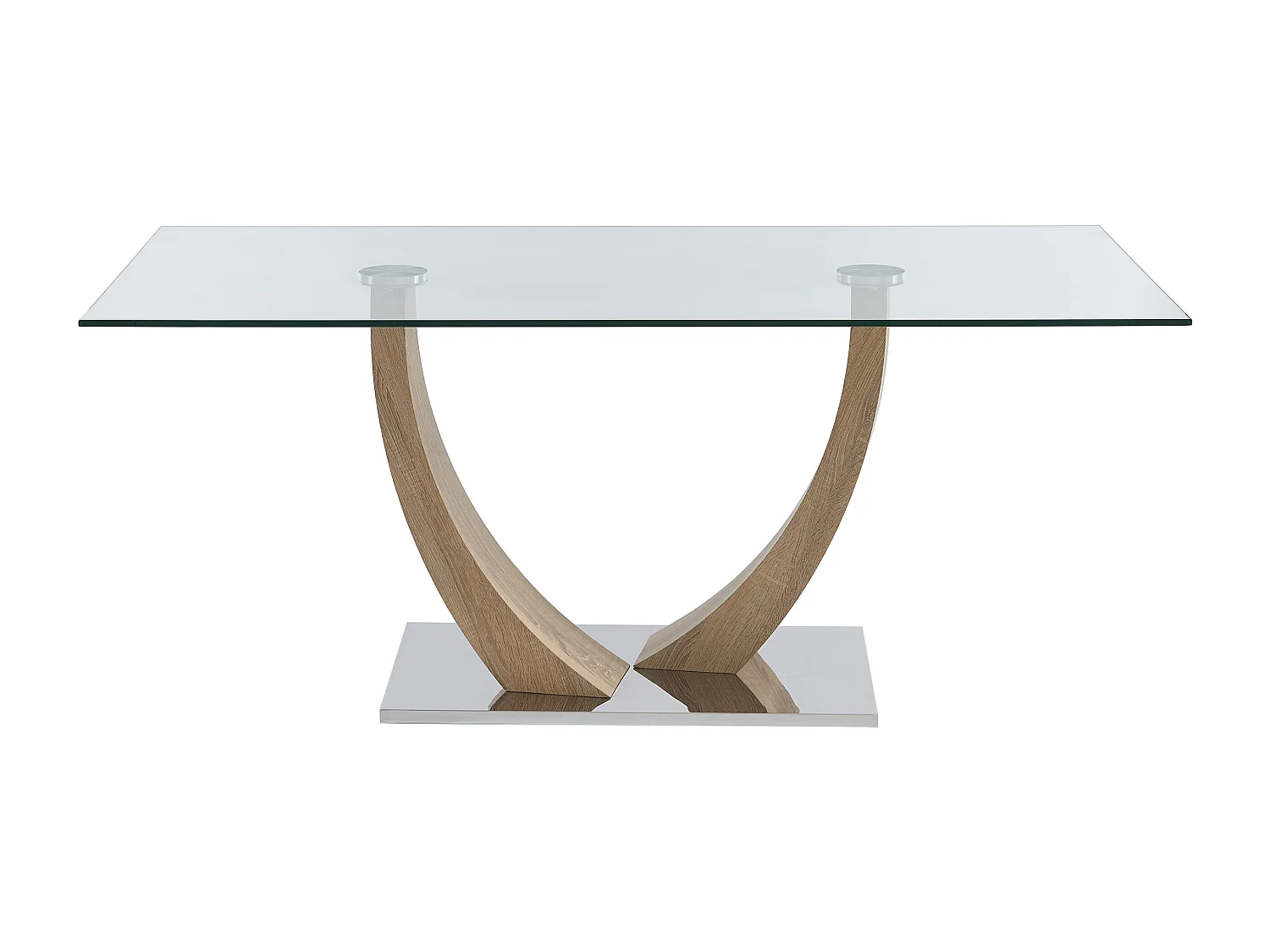 Set tavolo MELODIE II + 4 sedie BERLONA Trasparente e Grigio