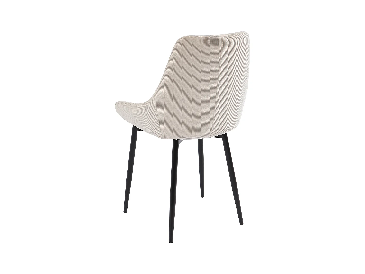 Set Tisch MEZZO II + 4 Stühle MASURIE - Transparent & Cremefarben