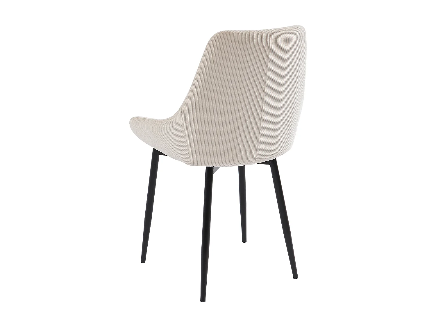 Ensemble table MEZZO II + 4 chaises MASURIE - Transparent et crème