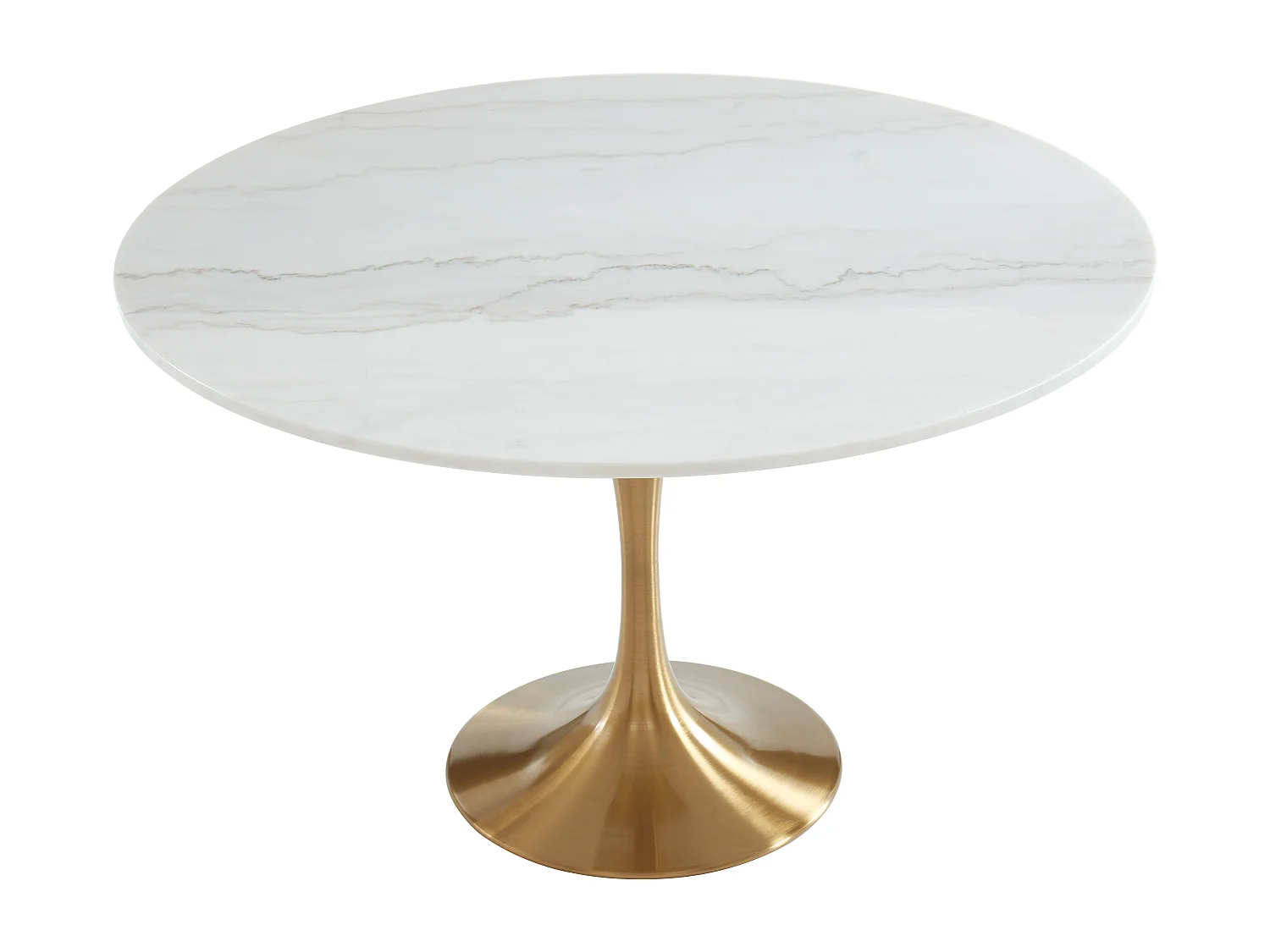 Ensemble table NORAH + 4 chaises MASURIE - Blanc et taupe