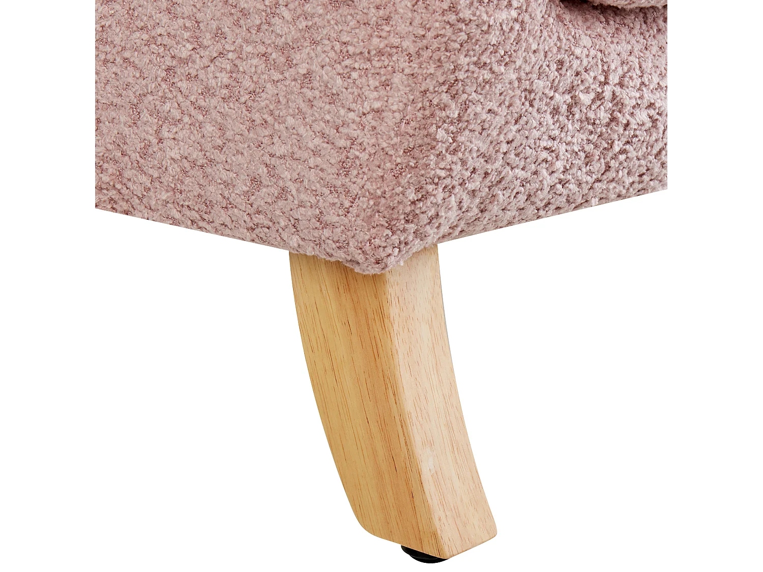 Cadeira para crianças em bouclé rosa FARUM