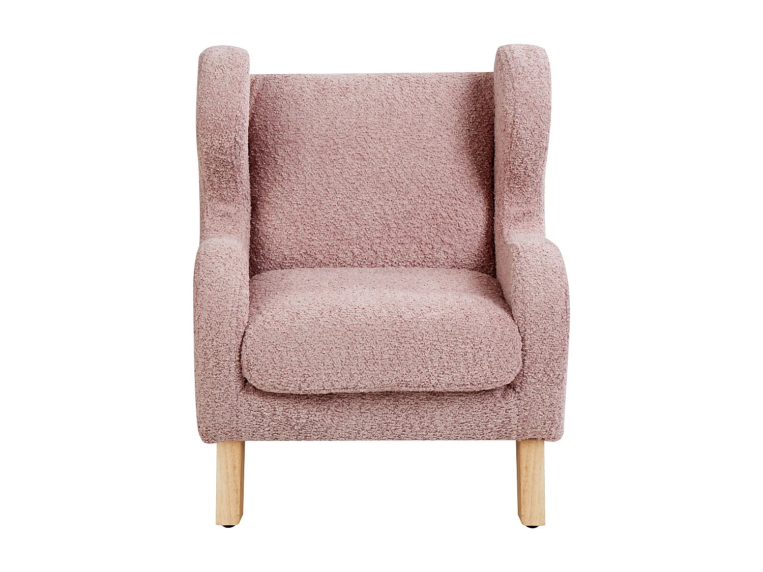 Cadeira para crianças em bouclé rosa FARUM