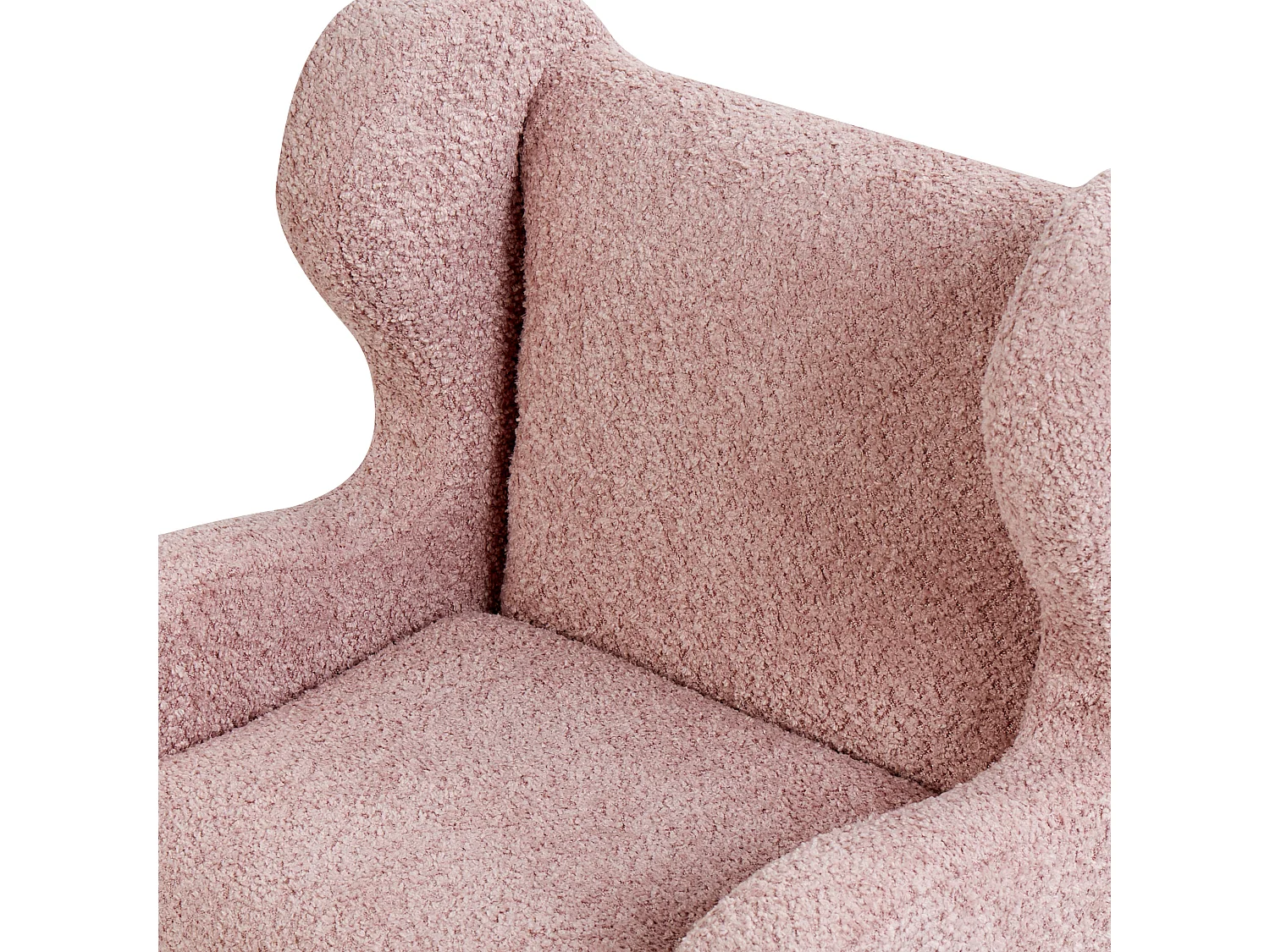 Cadeira para crianças em bouclé rosa FARUM