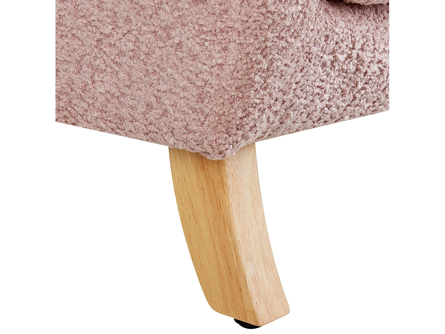 Cadeira para crianças em bouclé rosa FARUM