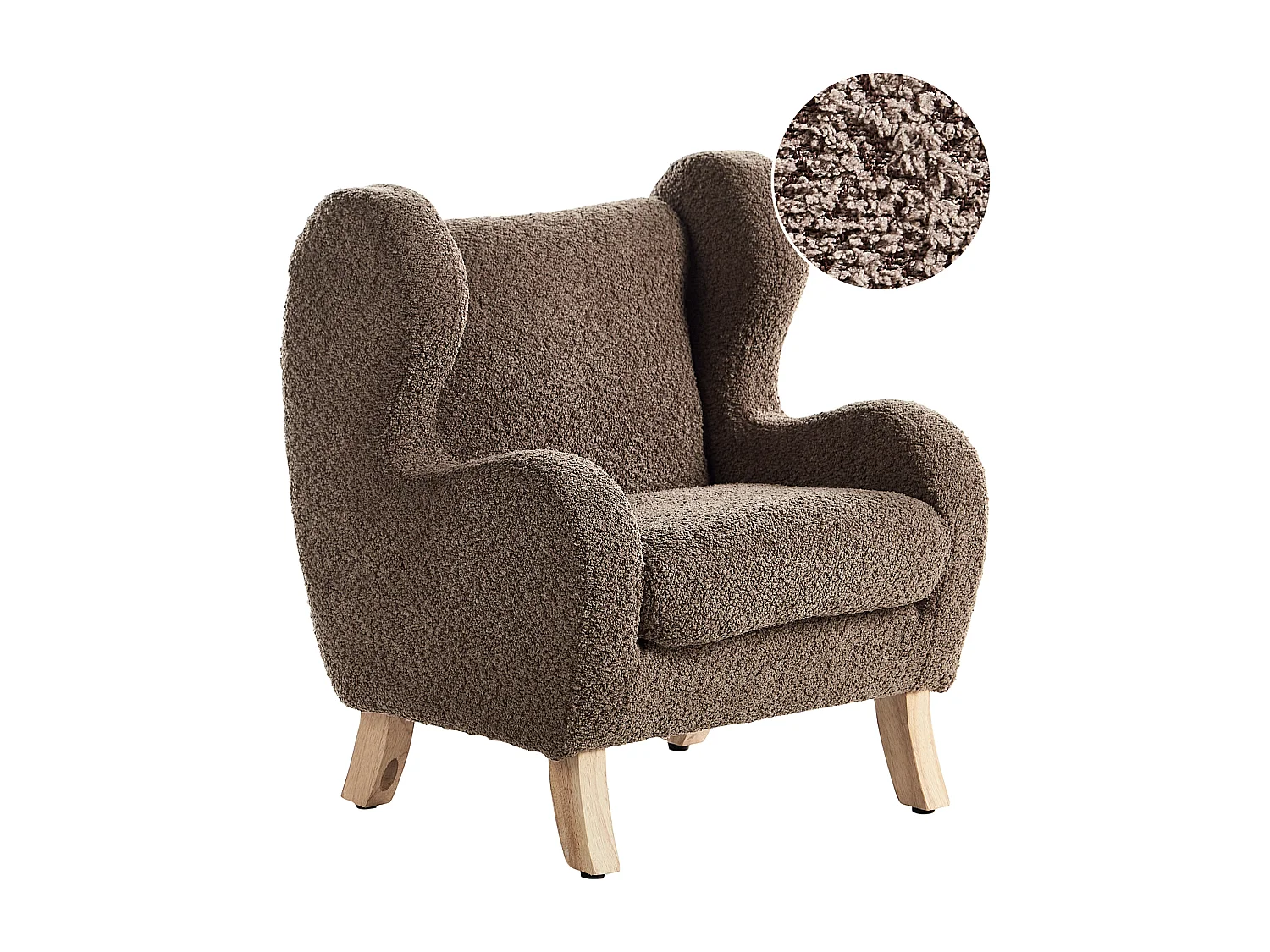 Fauteuil pour enfants FARUM Bouclé Marron