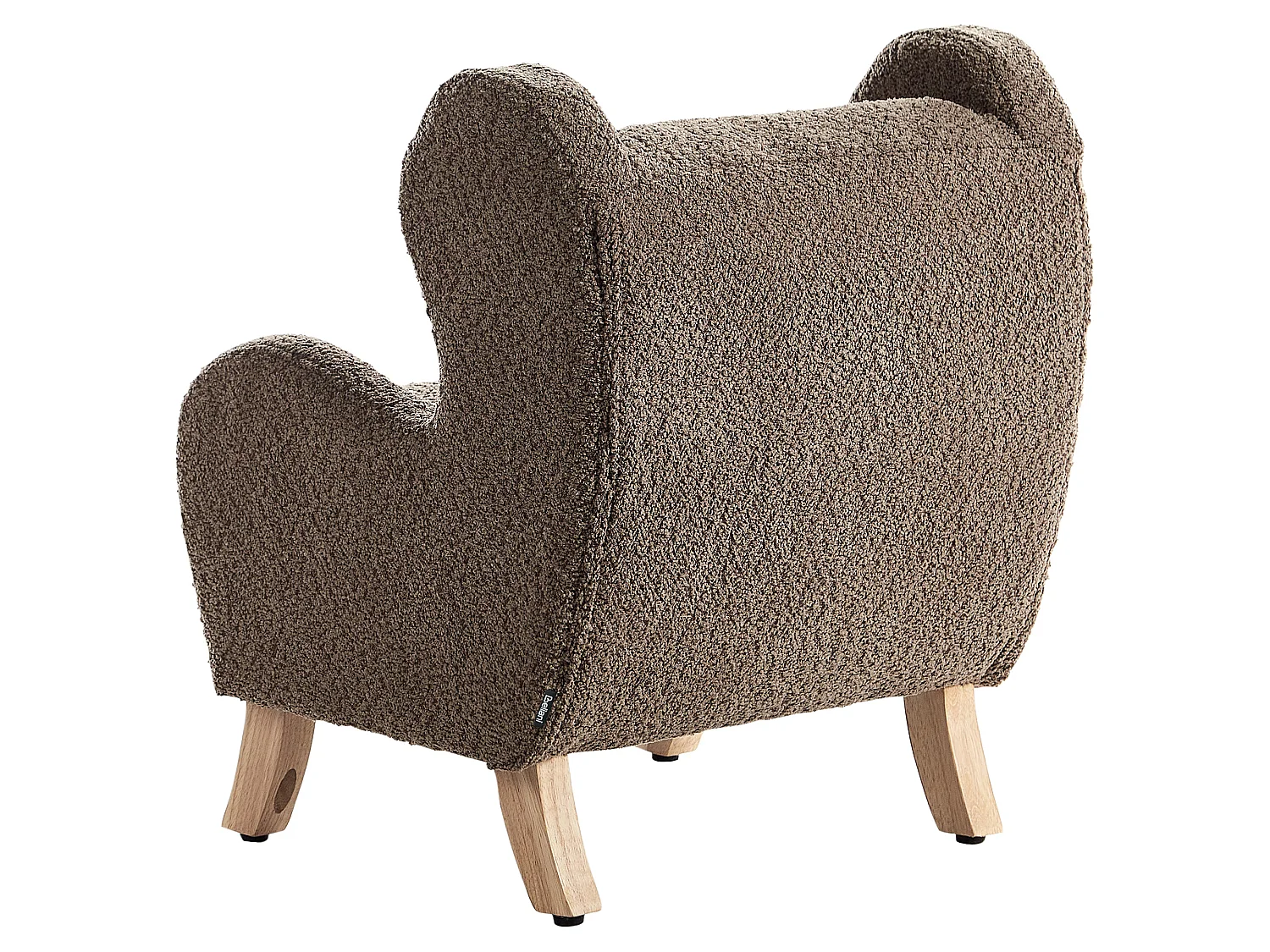 Kids Armchair FARUM Boucle Brown