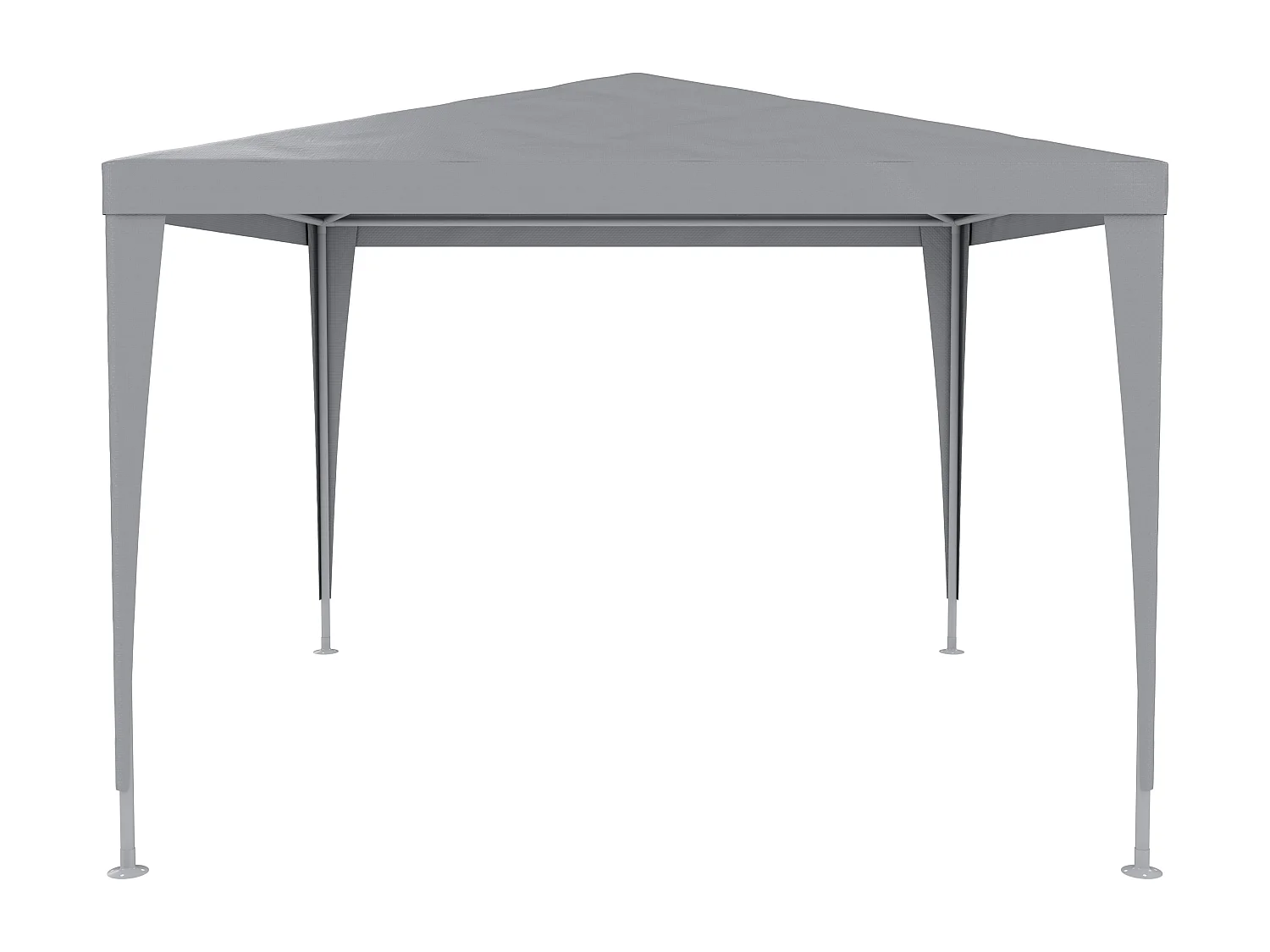 Gazebo 3x3 M Struttura Acciaio Copertura PE 110 gr/m² Impermeabile Idrorepellente Resistente Raggi UV Tenda Picnic Campeggio Esterno Giardino Grigio