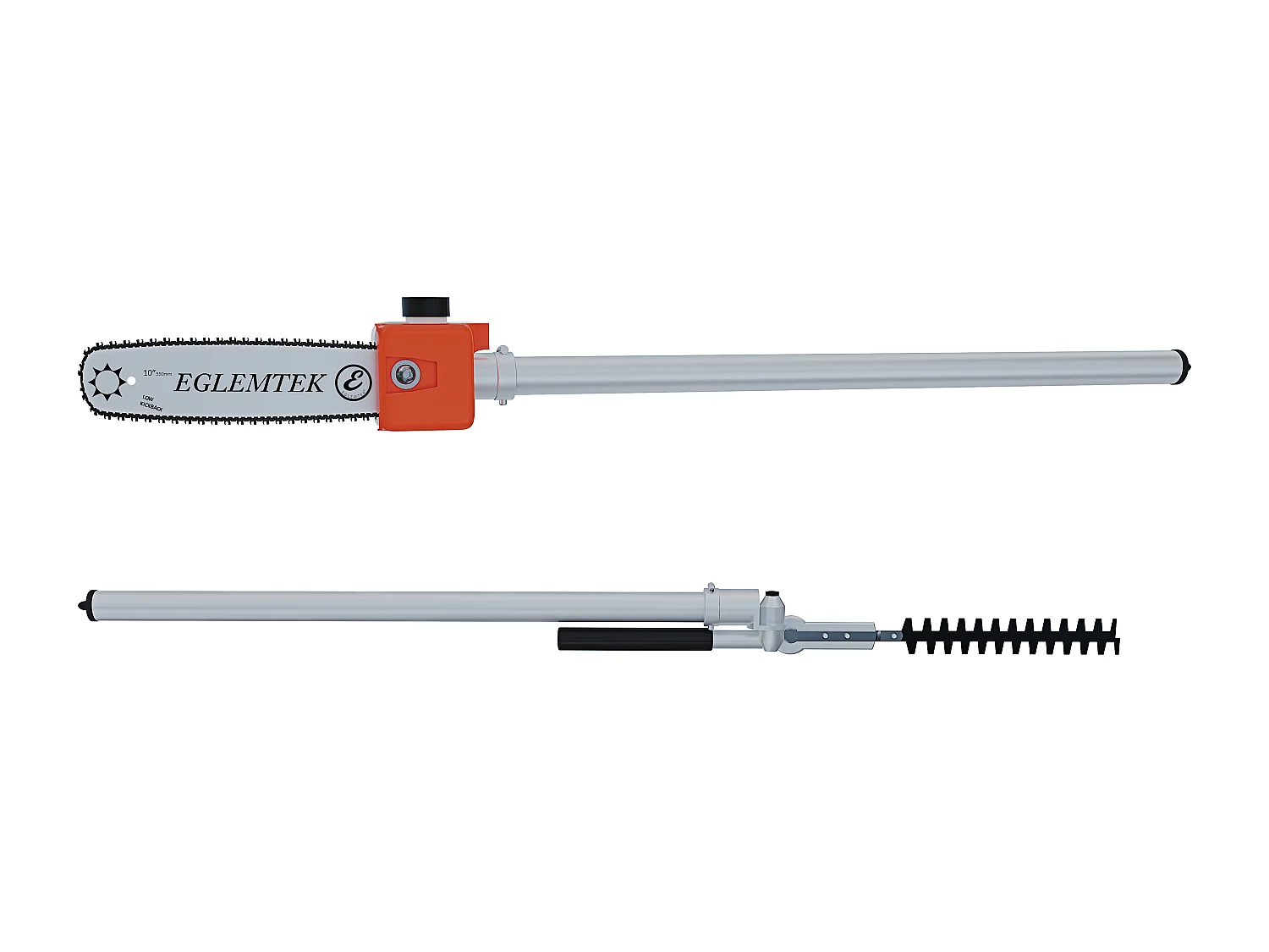 Decespugliatore A Scoppio Benzina 52 cc 4 in 1 Multifunzione Tagliasiepi Troncarami Motosega Tagliabordi Uso Domestico Professionale Potatura Abbattimento Arancione