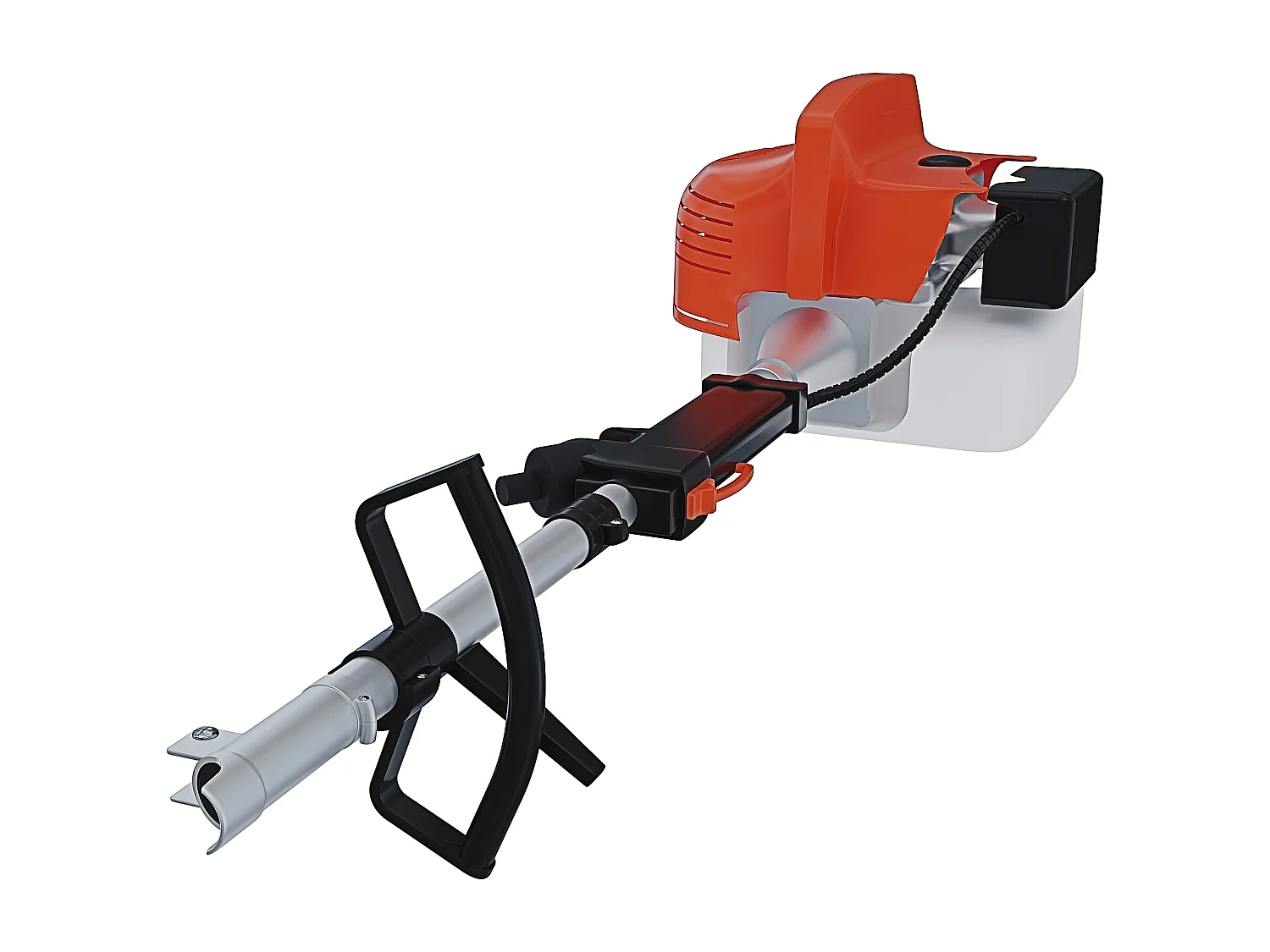 Decespugliatore A Scoppio Benzina 52 cc 4 in 1 Multifunzione Tagliasiepi Troncarami Motosega Tagliabordi Uso Domestico Professionale Potatura Abbattimento Arancione