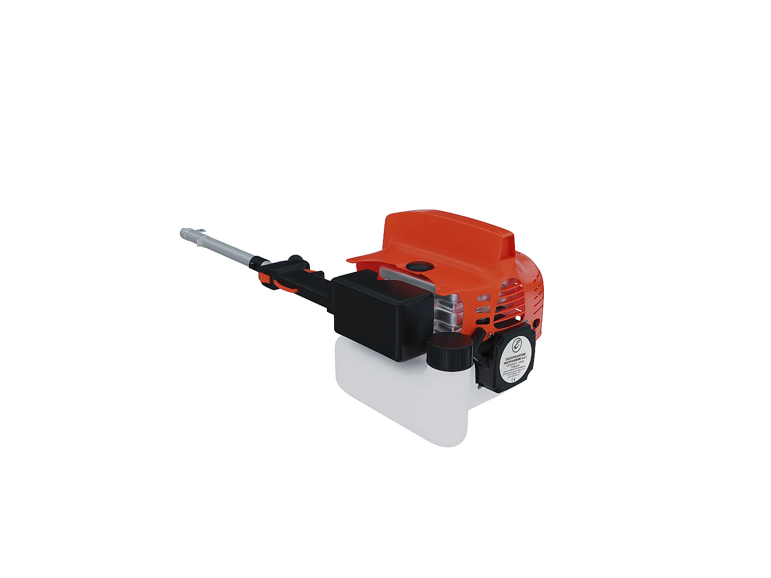 Decespugliatore A Scoppio Benzina 52 cc 4 in 1 Multifunzione Tagliasiepi Troncarami Motosega Tagliabordi Uso Domestico Professionale Potatura Abbattimento Arancione
