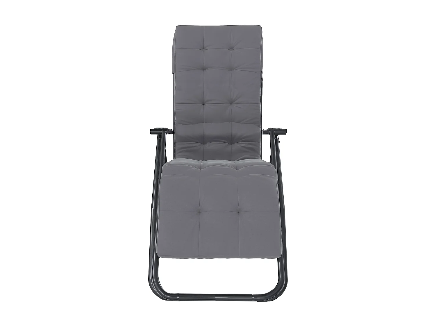 Set Di 2 Poltrone Sedie Sdraio Relax Reclinabili Gravità 0 Con Cuscino Imbottito Richiudibile In Acciaio Doppio Spessore Portata Max 120 Kg (Bianco)