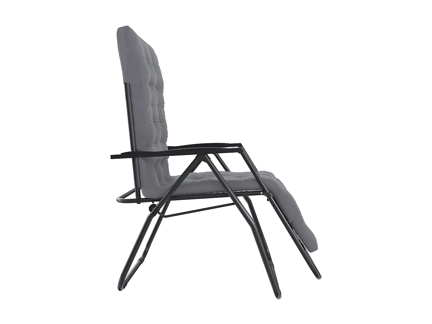 Poltrona Sedia Sdraio Relax Reclinabile Gravità 0 Cuscino Trapuntato Imbottito Design Ergonomico Richiudibile Salvaspazio Portata Max 120Kg (Tortora)