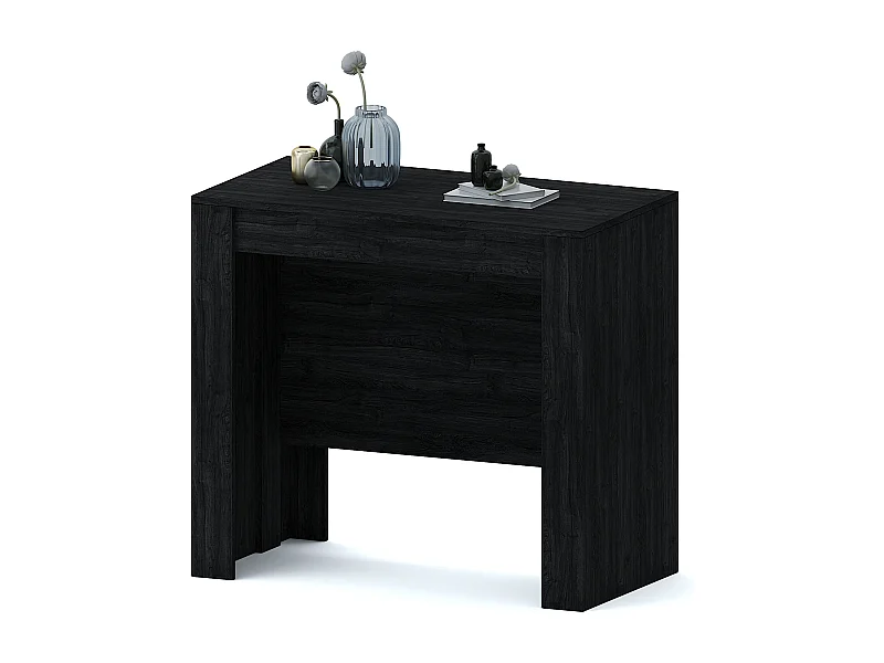 Tavolo consolle allungabile Oslo 2,37 metri 10 posti salvaspazio multiposizione rovere grigio