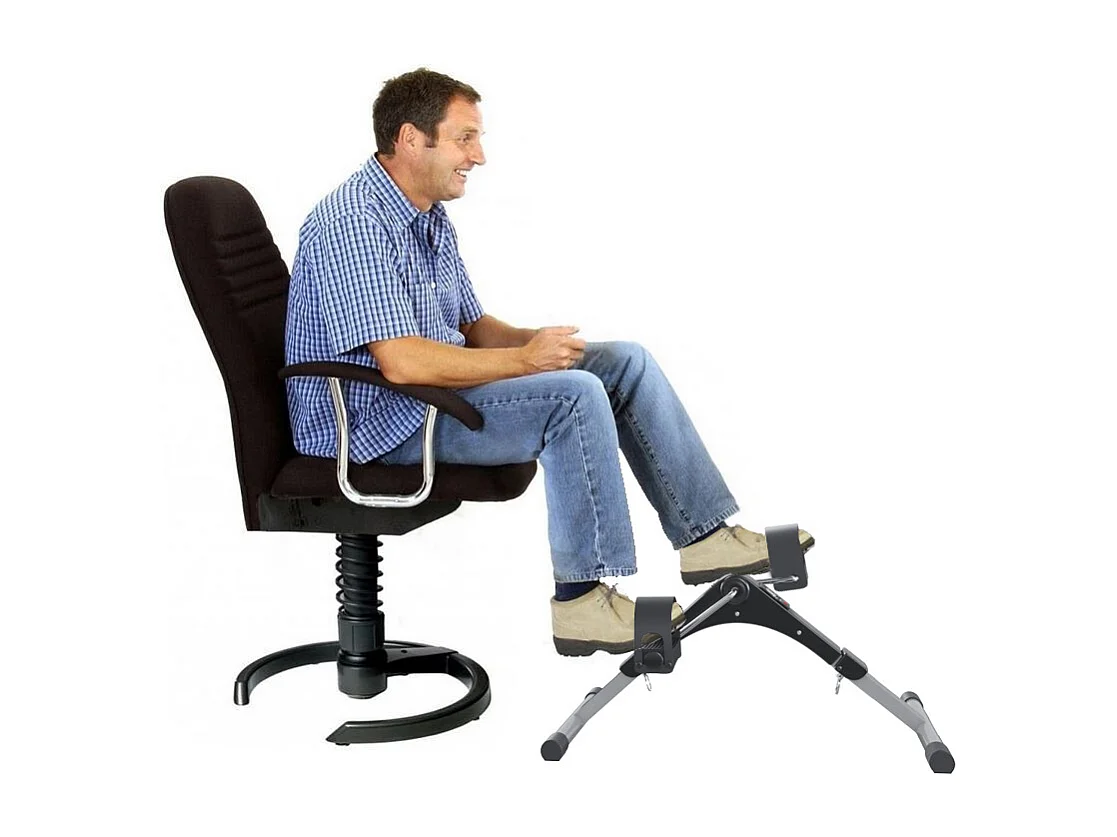 Pedaliera Riabilitazione Mini Cyclette Dispositivo Pieghevole Per Anziani Pedali Antiscivolo Display LCD Esercizio Fitness Da Tavolo Scrivania